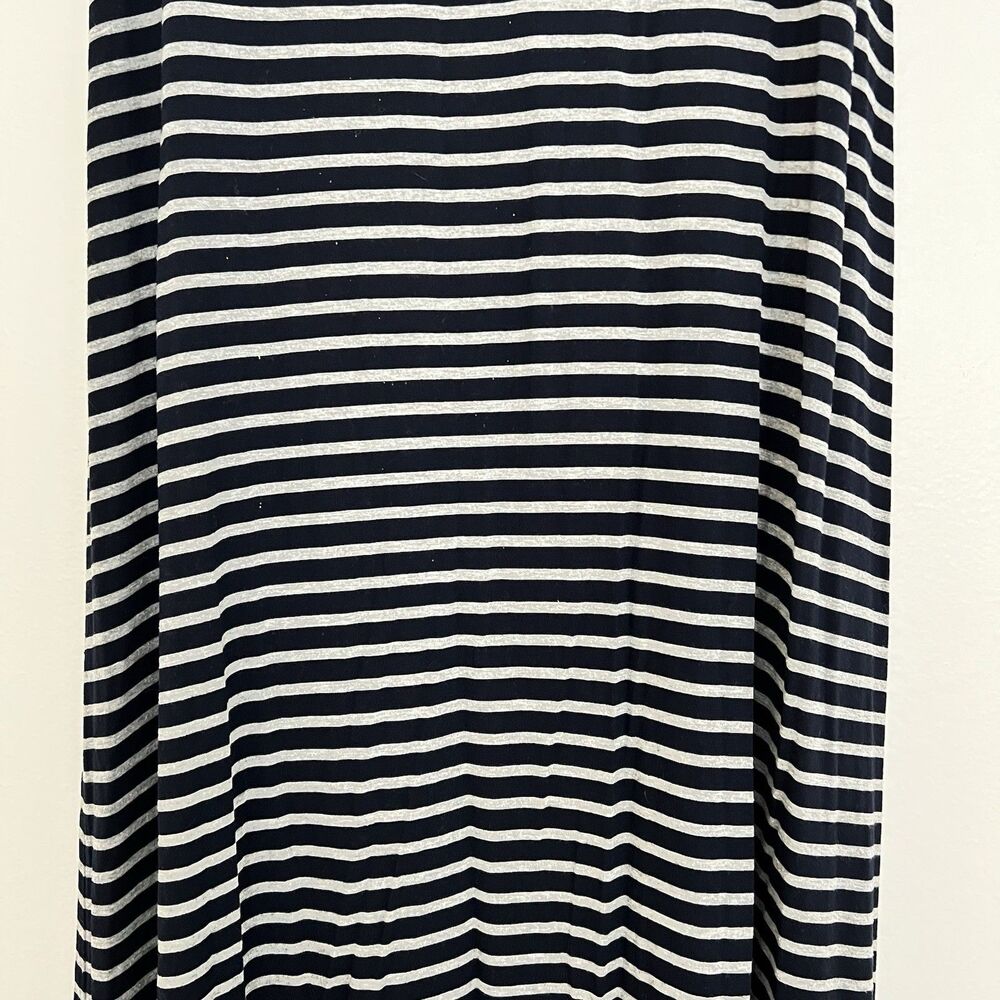 J.Crew Stripe Maxi Skirt Navy Gray Casual Alt Grunge Coastal Nautical Women's S - Picture 4 of 11